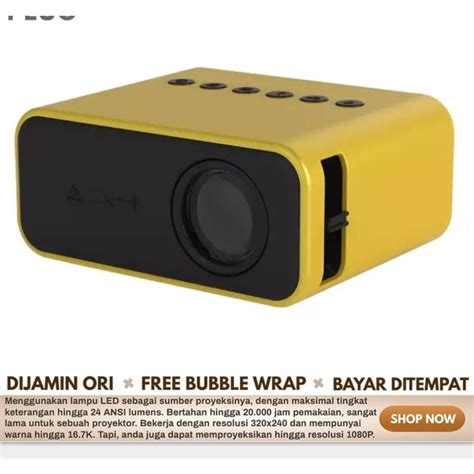 Jual Projector Proyektor Layar Tancap 1080P 1800 Lumens Infocus Infokus