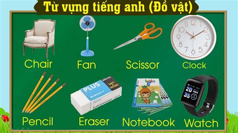 Thanh nấm Học từ vựng tiếng anh qua các Đồ vật trong nhà vật dụng