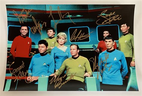 Star Trek 1966 cast signed autographed 8x12 photo William Shatner ...