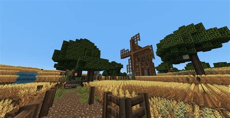 Medieval Skyrim Wheat Farm Minecraft Map Download Surviving