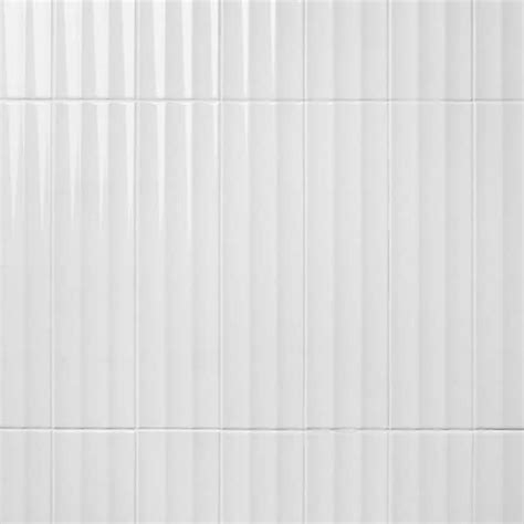 Ivy Hill Tile Colorwave Fluted White 443 In X 1762 In Polished