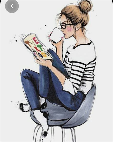 Drawing Of Girl Reading Her Book Clipart Anime Girl Reading