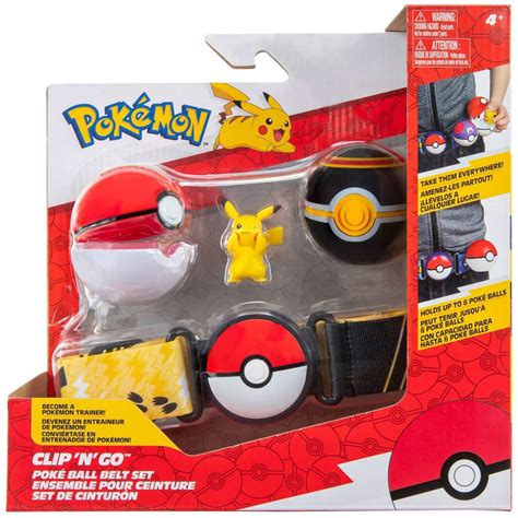 Pokemon Pikachu With Luxury Ball Poke Ball Clip N Go Poke Ball Belt