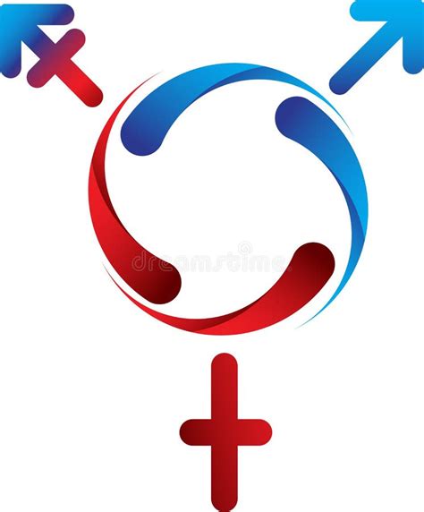 Male Female And Transgender Gender Symbols Stock Vector Illustration