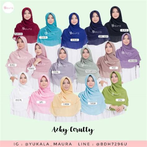 Jual Khimar Azky Maura Shopee Indonesia