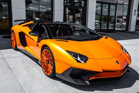 Arancio Borealis Lamborghini Aventador Sv Roadster Flickr