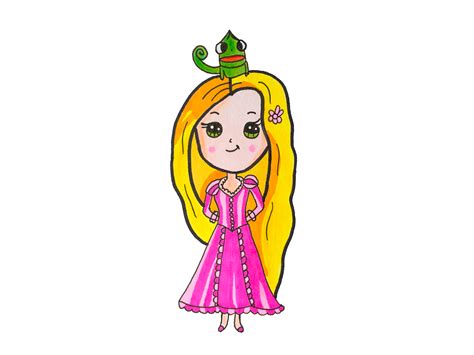 Chibi Drawings Rapunzel Draw So Cute Tutorial Step By Step