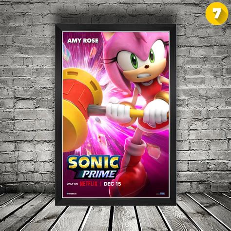 Sonic Prime 2022 Tv Series Posters Sonic The Hedgehog Wall Art Sci Fi Fantasy Posters Home