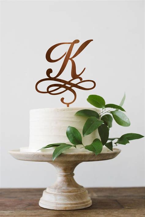 K Cake Topper Letter K Cake Topper for Wedding Wedding Cake - Etsy