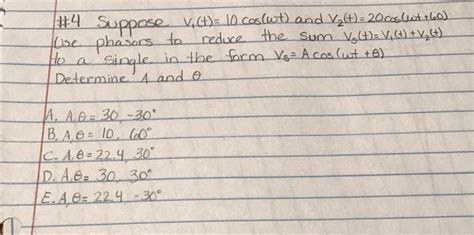 Solved Suppose V T Cos T And V T Cos T Use Chegg