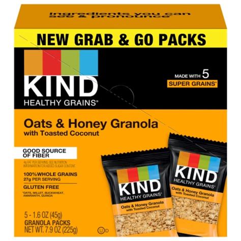 Kind Oats Honey With Toasted Coconut Granola Ct Oz Fred Meyer