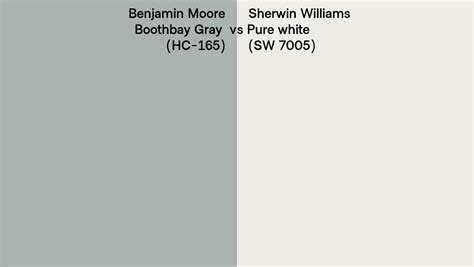 Benjamin Moore Boothbay Gray Hc 165 Vs Sherwin Williams Pure White