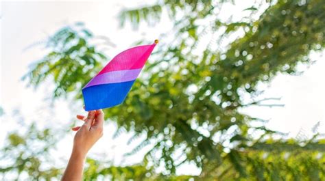 Premium Photo Gender Queer Bisexual Pride Flag Waving In The Wind