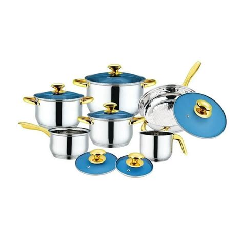 Batería De Cocina 12 Pzs Inducción Acero Inoxidable Fraciel Cristy