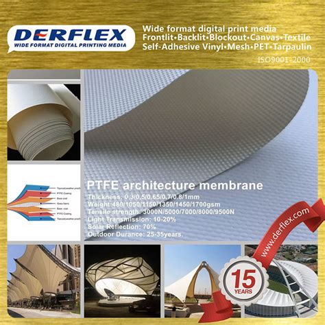 Architecture PVDF Coated Fabric Tensile Membrane Structure China PVC