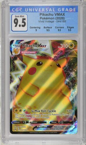 Pok Mon Tcg Pikachu Vmax Vivid Voltage Holo Ultra Rare Cgc