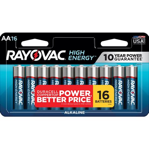 Rayovac High Energy Aa Batteries Pack Double A Batteries