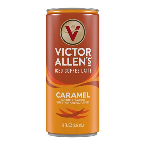 Victor Allens Coffee Iced Latte Caramel Flavored Ready To Drink Can 8 Fl Oz Delivery Or