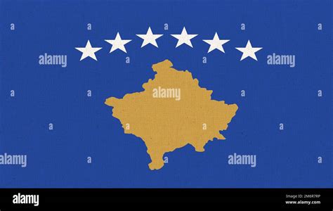 Flag Of Kosovo Flag Of New European Country Republic Of Kosovo On