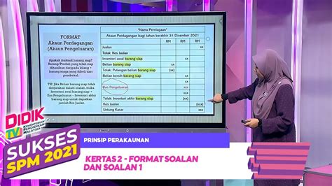 Sukses SPM 2021 Prinsip Perakaunan Kertas 2 Format Soalan Dan