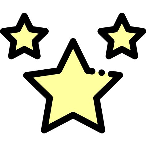 Three Yellow Stars Icon Svg File Rawsvg