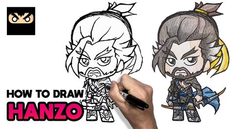 How To Draw Hanzo Overwatch Rough Sketch Style 한조 그리기 오버워치