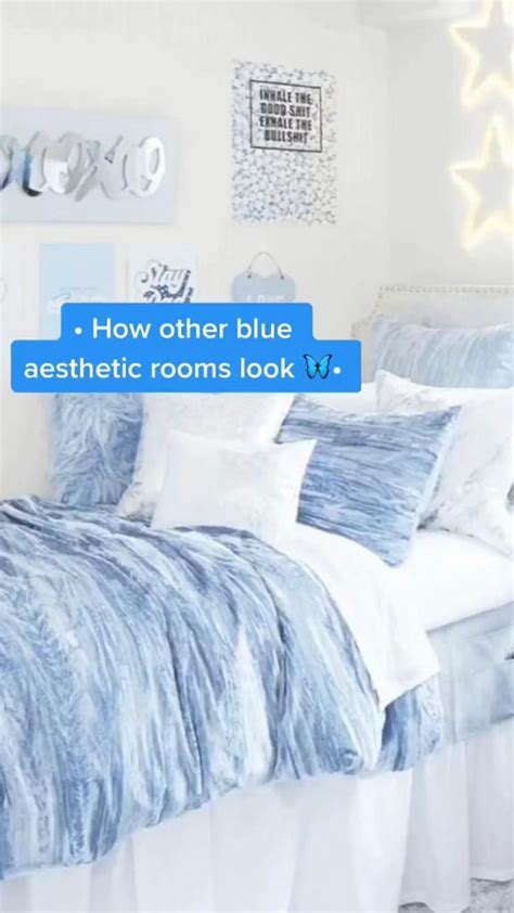 light blue aesthetic bedroom ideas | Blue room decor, Girly room decor ...