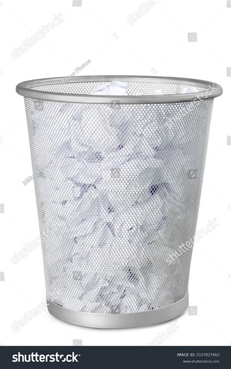 Waste Basket Full Crumpled Paper Stock Photo Shutterstock