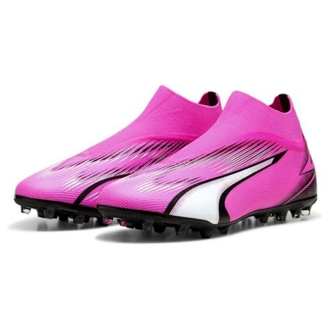 PUMA Ultra Match Laceless MG Phenomenal Pink Hvid Sort