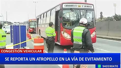 Cercado De Lima Motociclista Murió Atropellado Por Un Bus De