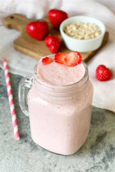 Cremiger Erdbeer Smoothie