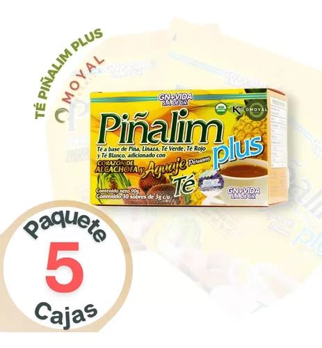 Té Piñalim Plus Aguaje Peruano 30 Sobres Gn v 5 Cajas Envío gratis