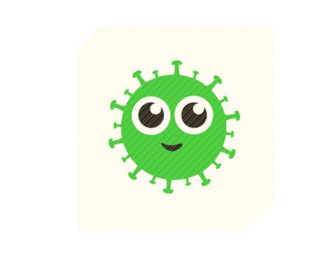 Green Germ Virus Graphic Graphic By SVGPlaceDesign Creative Fabrica