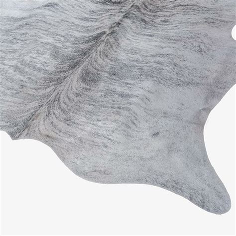 Grey Cowhide Rug Extra Large 243 X 232 Cm Bagé Home