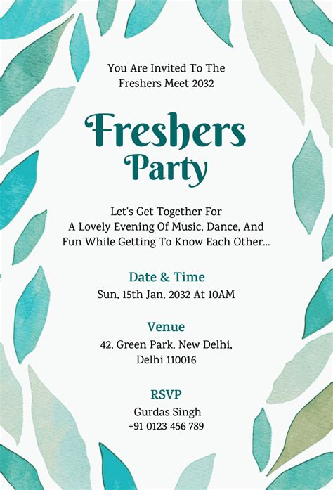 Welcome Party Invitation Templates Design | Ideas & Tips