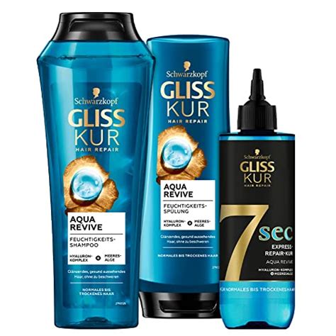 SCHWARZKOPF GLISS KUR Shampoo Aqua Revive 250ml 6er Pack 6 X 250 Ml