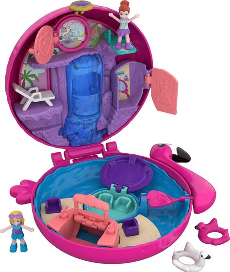 Amazon Polly Pocket Mini Toys Compact Playset With 2 Micro Dolls