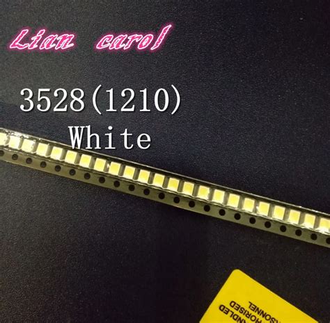 Pcs Led Smd White Chip Plcc Ultra Bright Surface Mount Ma V