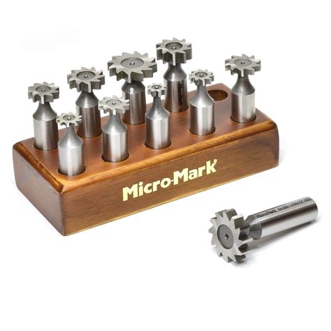 10 Piece Hss Woodruff Key Cutter Set Micro Mark