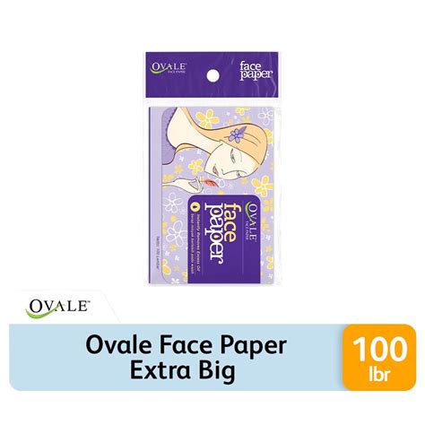 Jual Ovale Kertas Minyak Face Paper Xtra Big Small Isi Lembar