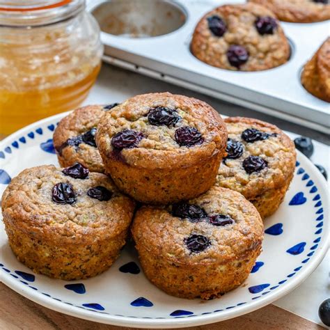 These Healthy Blueberry Zucchini Breakfast Muffins Are Loaded With