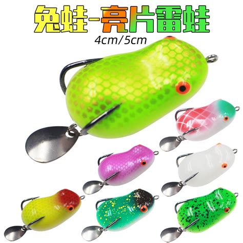 【老貓的店】路亞假餌 一口 迷你 雷蛙 雷強 亮片 浮水 水表 4cm 7g 5cm 13g魚虎 泰國鱧 七星 蝦皮購物