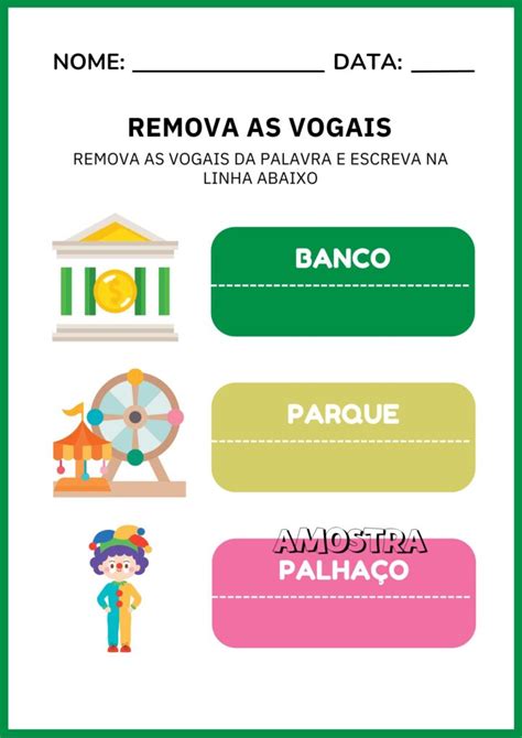 Atividades Vogais Educa Market