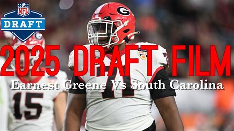 Film Room Georgia LT Earnest Greene III Vs South Carolina YouTube