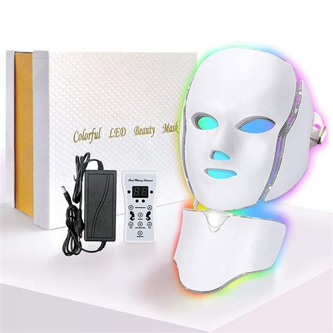 Colors Led Facial Mask Skin Rejuvenation Light Therapy Anti Aging