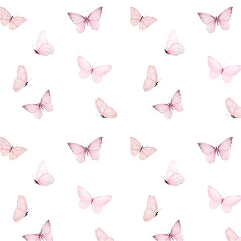 Premium Photo Watercolor Minimalistic Pattern Of Tender Pink