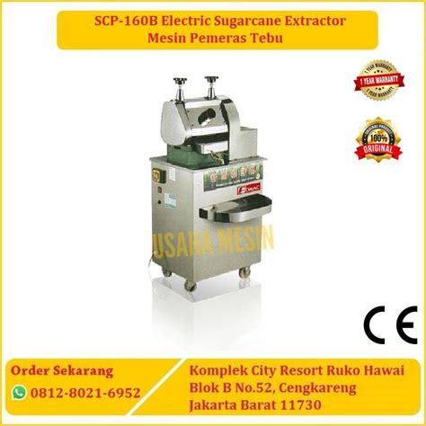 Jual Scp B Electric Sugarcane Extractor Mesin Pemeras Tebu Fm