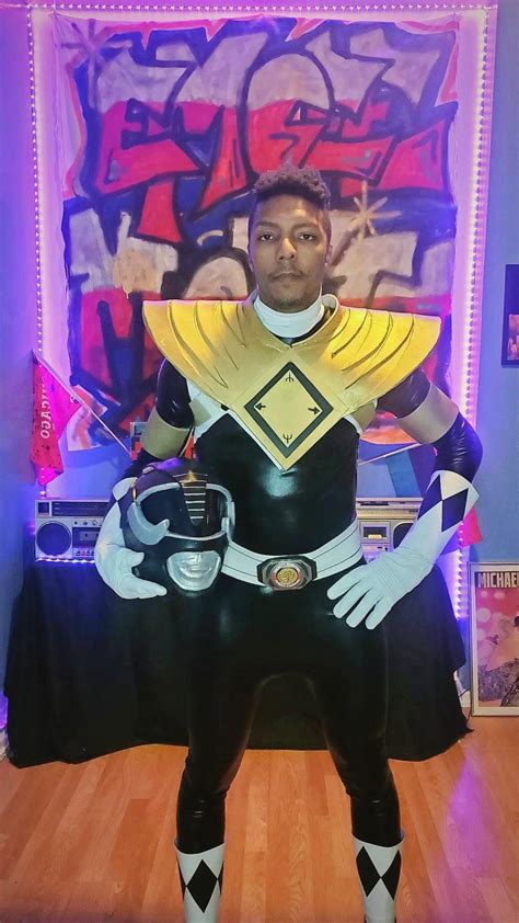 (SELF) I finished making my MMPR Black Ranger cosplay. Have been ...