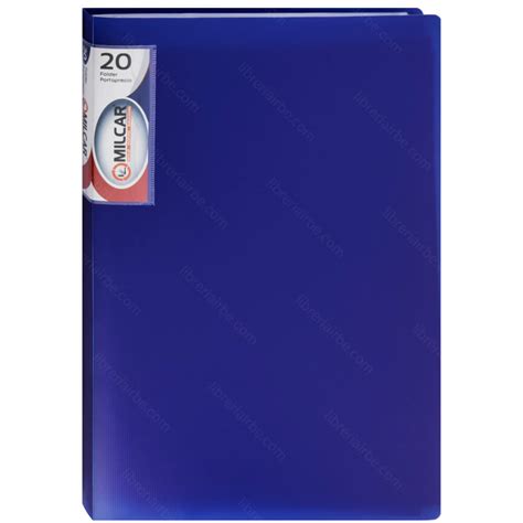 Archivador Carpeta Con Fundas Pl Sticas Folder Portaprecio Tama O