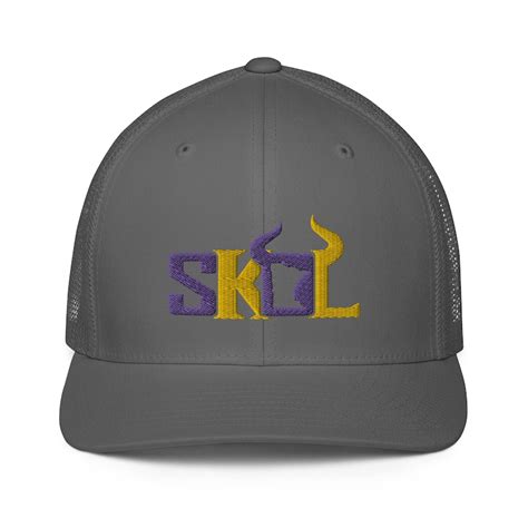 Minnesota Vikings SKOL Hat Flex Fit - Etsy